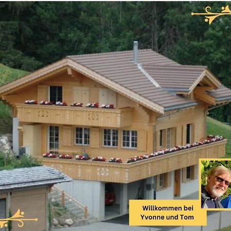 Large Deluxe Studio For 2 - Chalet Lovo Lenk Esterno foto
