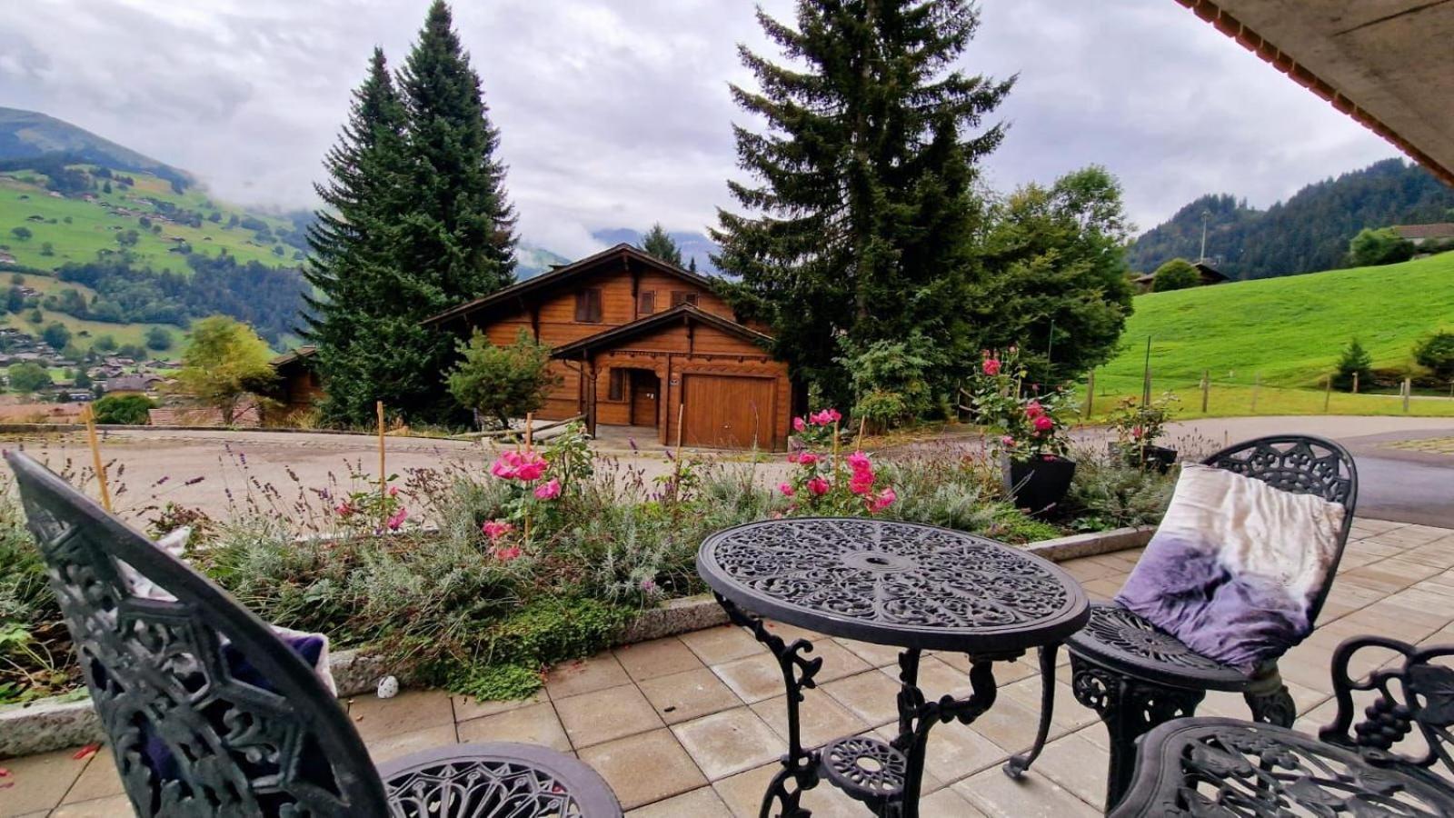 Large Deluxe Studio For 2 - Chalet Lovo Lenk Esterno foto