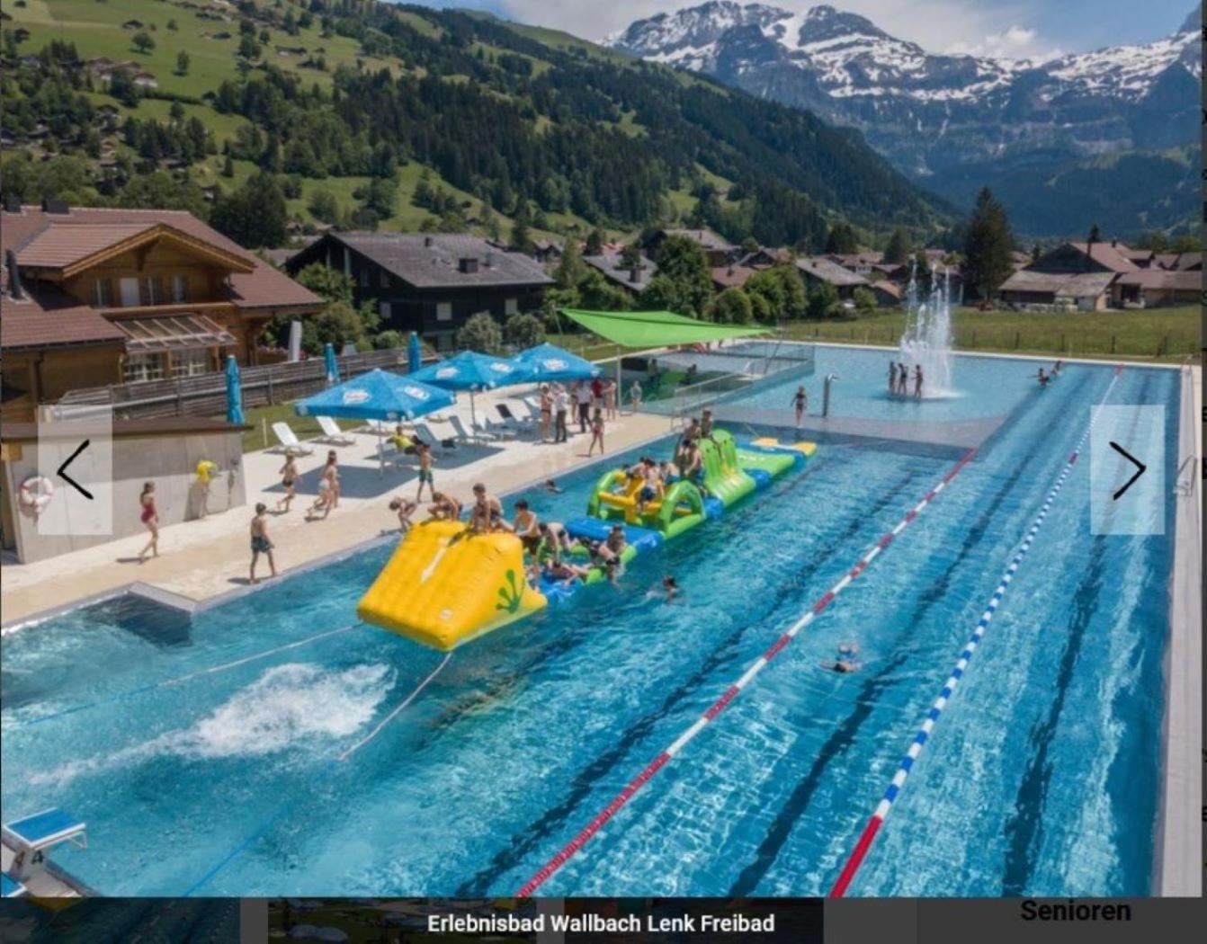 Large Deluxe Studio For 2 - Chalet Lovo Lenk Esterno foto