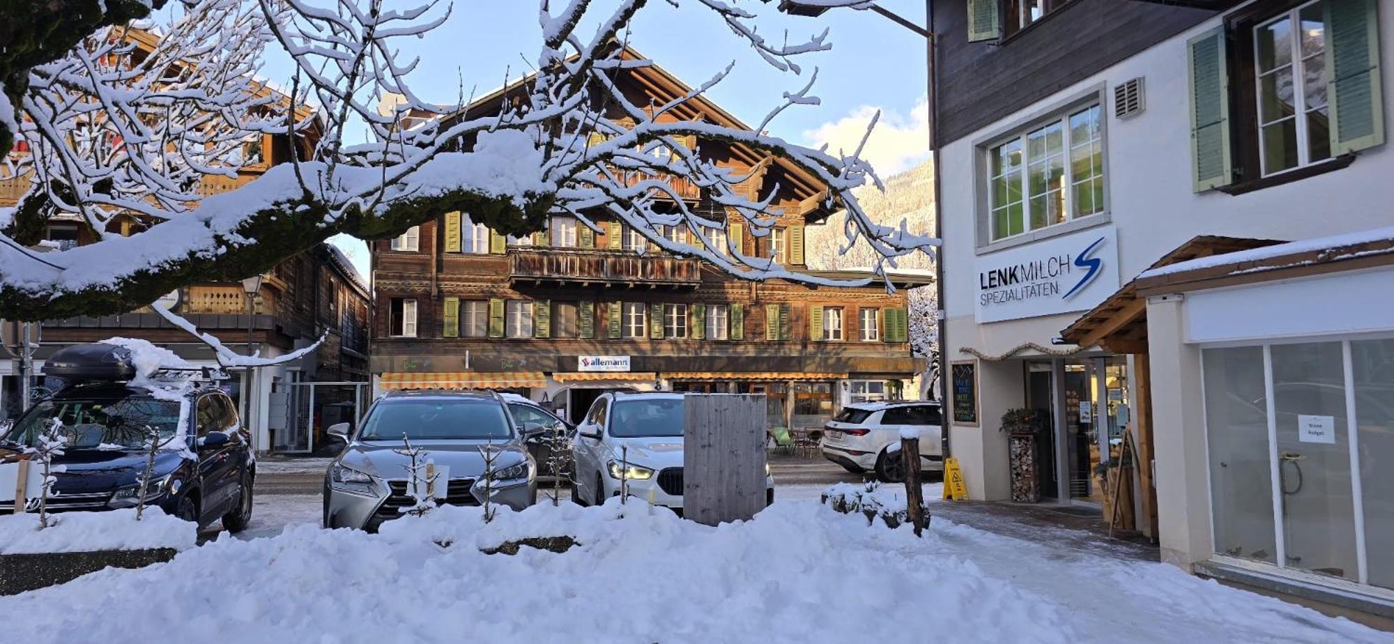 Large Deluxe Studio For 2 - Chalet Lovo Lenk Esterno foto